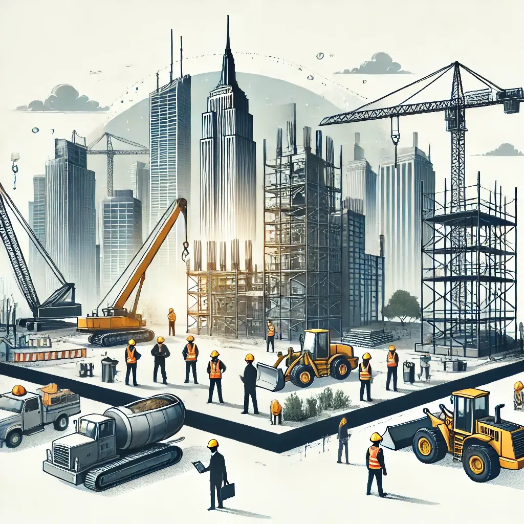 DALL·E 2024-09-24 01.51.34 - Create a professional, non-copyrighted image representing the construction industry. The image should feature construction workers on-site, wearing ha